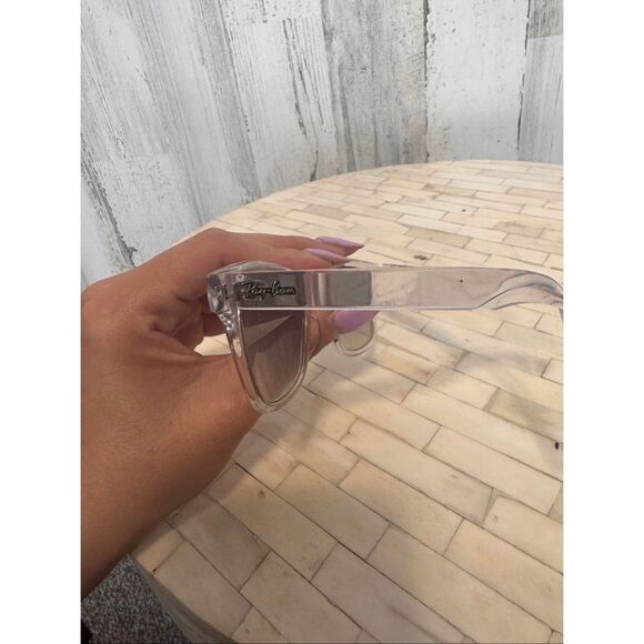 Ray-Ban Brand Clear Crystal Frame Square Gradient Lens Sunglasses Style main image 10
